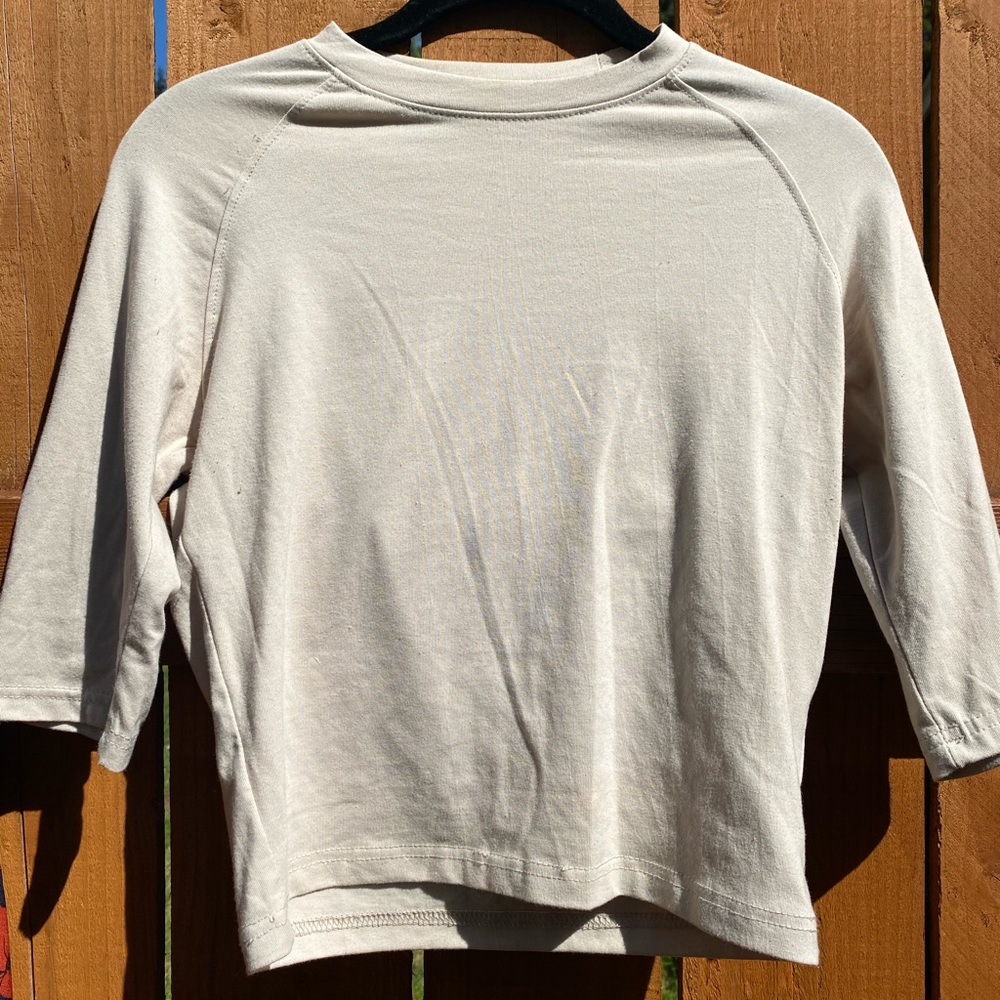 Missguided Cropped 1/2 Sleeve Top